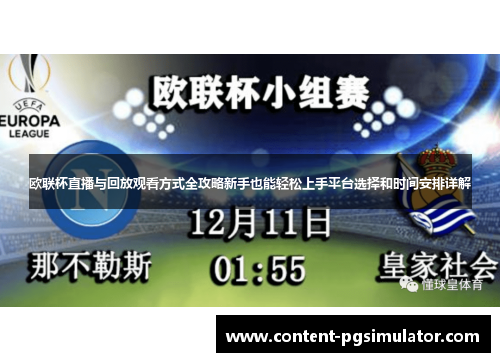 欧联杯直播与回放观看方式全攻略新手也能轻松上手平台选择和时间安排详解